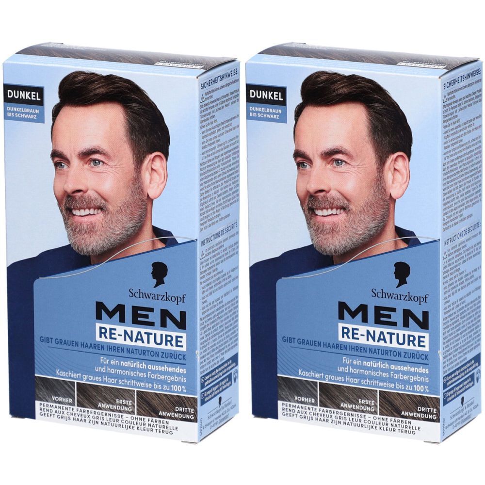 Schwarzkopf Re-Nature coloration homme brun foncé à noir