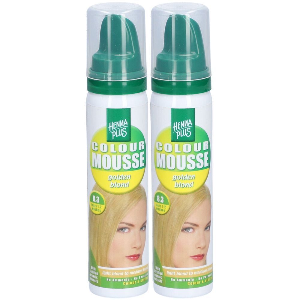 HENNA PLUS Colour Mousse 8.3 Blond Doré