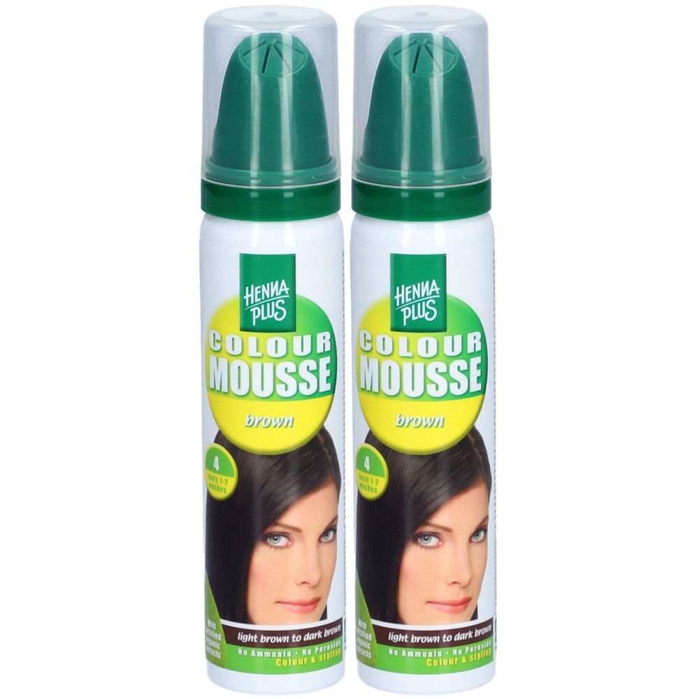 Hennaplus Kleurmousse 4 Licht tot Donkerbruin