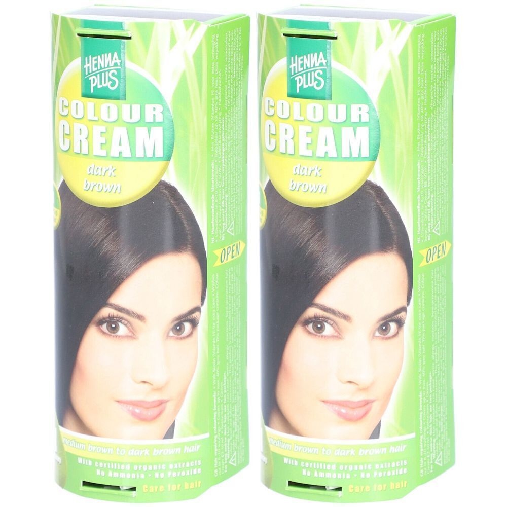 HENNA PLUS Colour Cream Teinture pour cheveux Châtain foncé