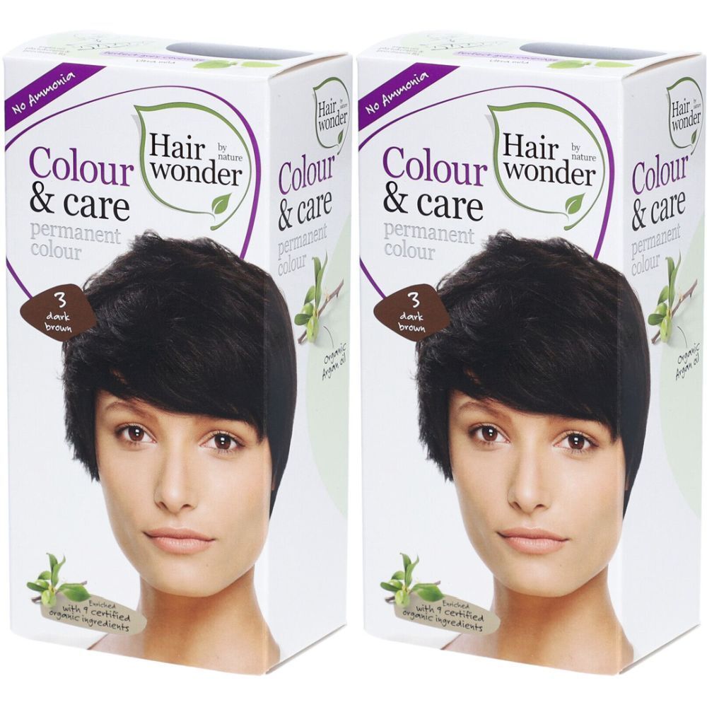 HENNA Hairwonder Colour & Care 3 brun foncé