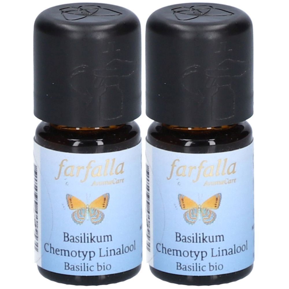 FARFALLA AromaCare Huile essentielle Basilic à Linalool bio