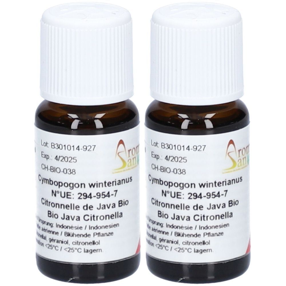 AROMASAN Huile essentielle biologique de Citronnelle java