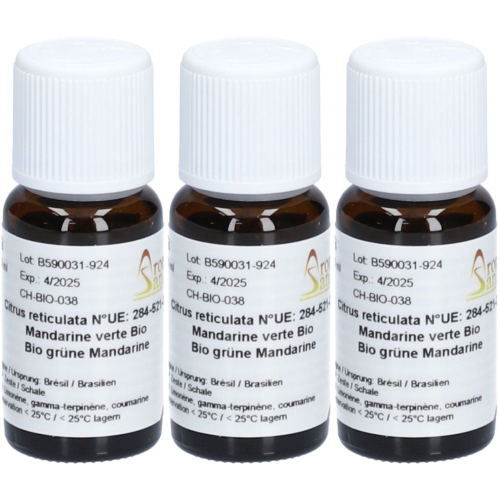 AROMASAN Huile Essentielle de Mandarine Verte Bio