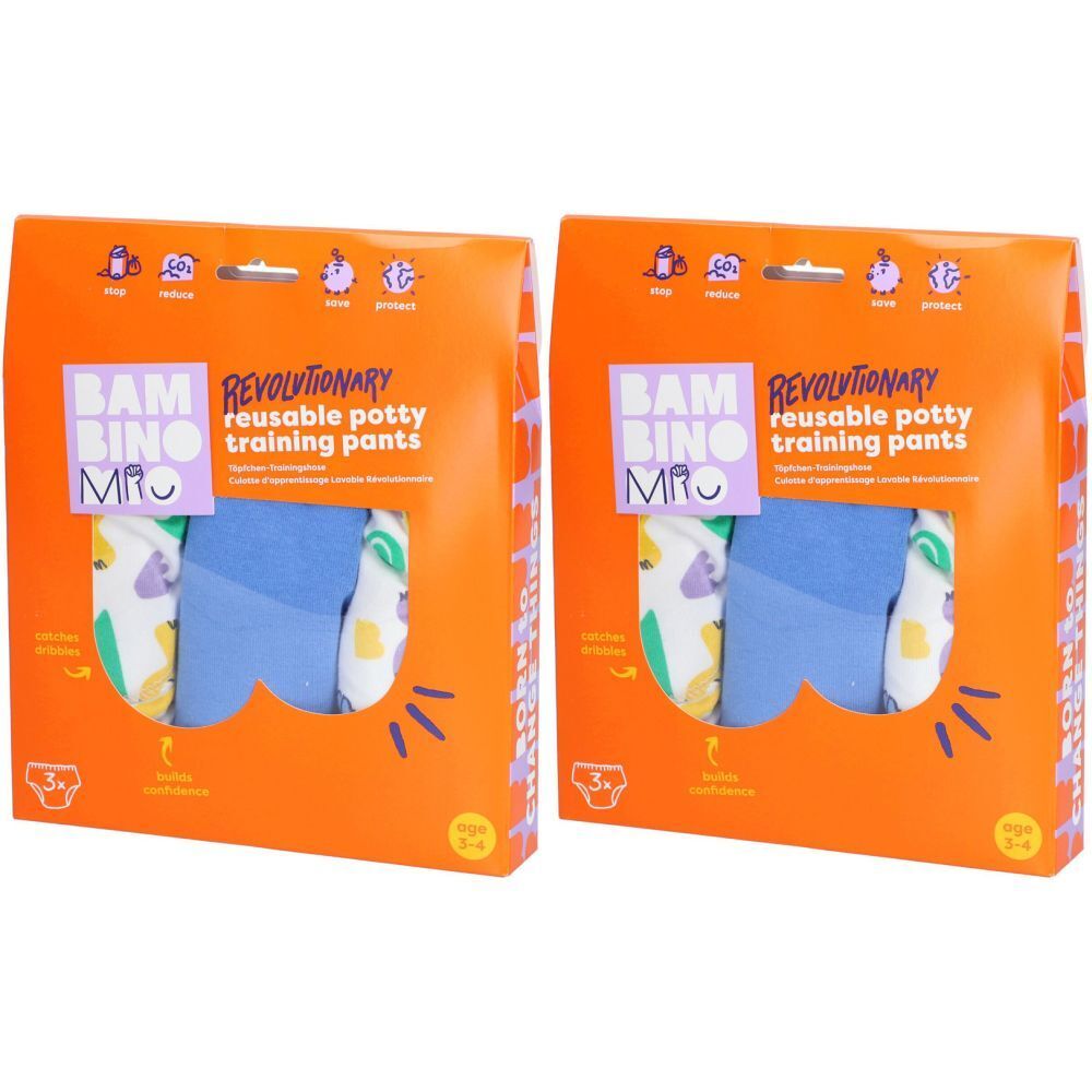 Bambino Mio Culotte d'apprentissage Lavable Révolutionnaire 3-4 ans Motif - courage des dinos