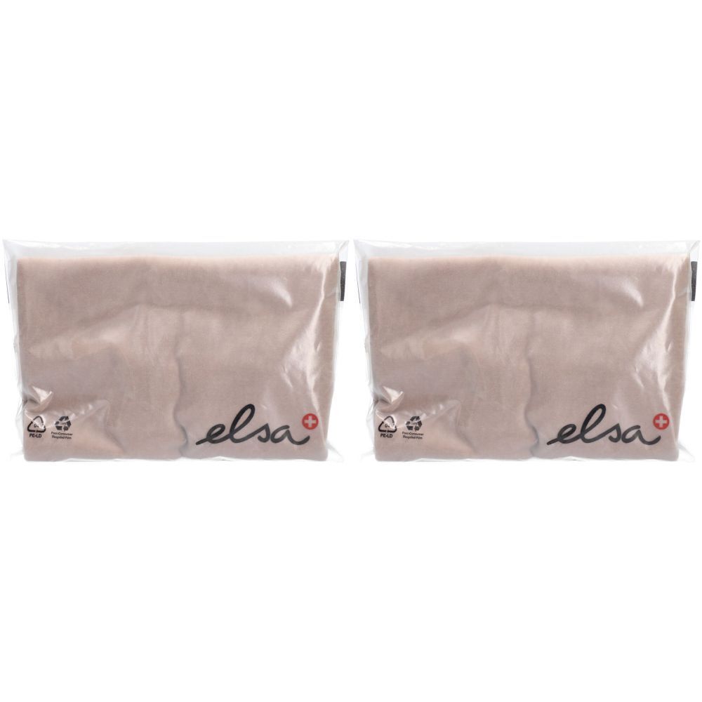 ELSA Taie d'oreiller anatomique 50 x 11 cm velours Sable
