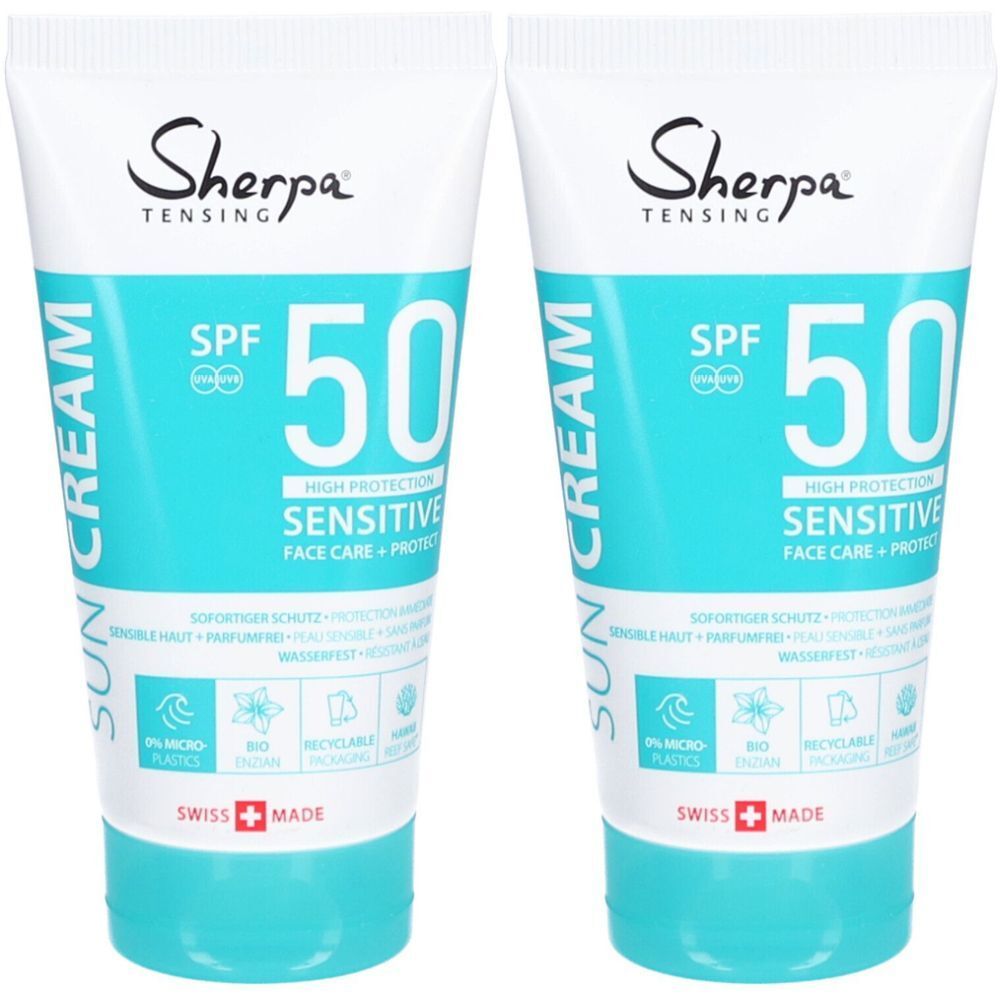 Sherpa Tensing crème solaire Sensitive SPF 50