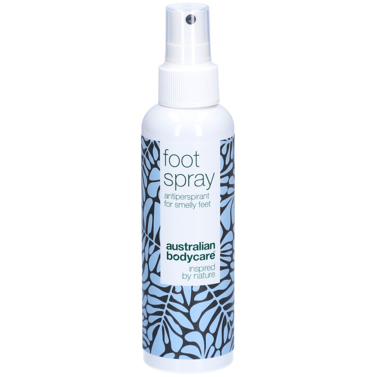 Flacon de spray pour pieds 'Antiperspirant for smelly feet' par Australian Bodycare.