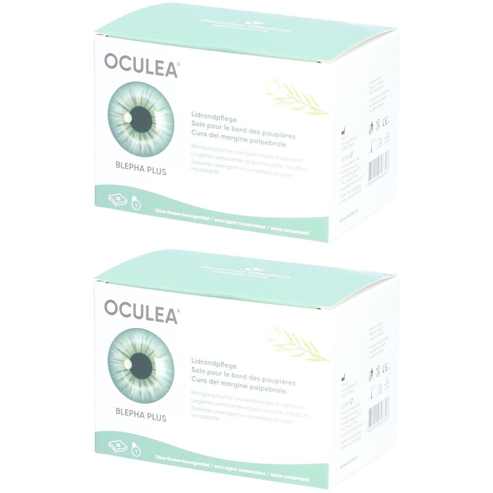 OCULEA® LID PLUS Lingettes nettoyantes pour les paupières + tampon chauffant pour les yeux