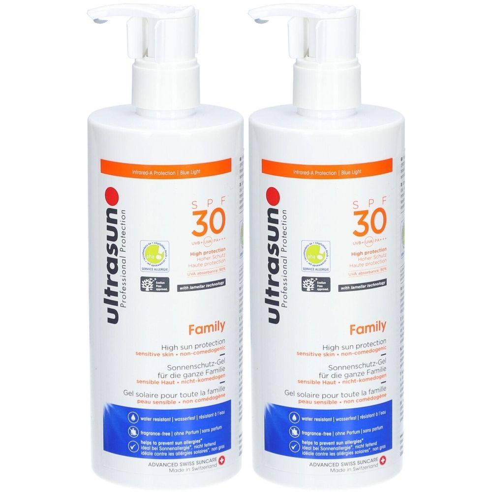 ULTRASUN SPF30 voor de hele familie