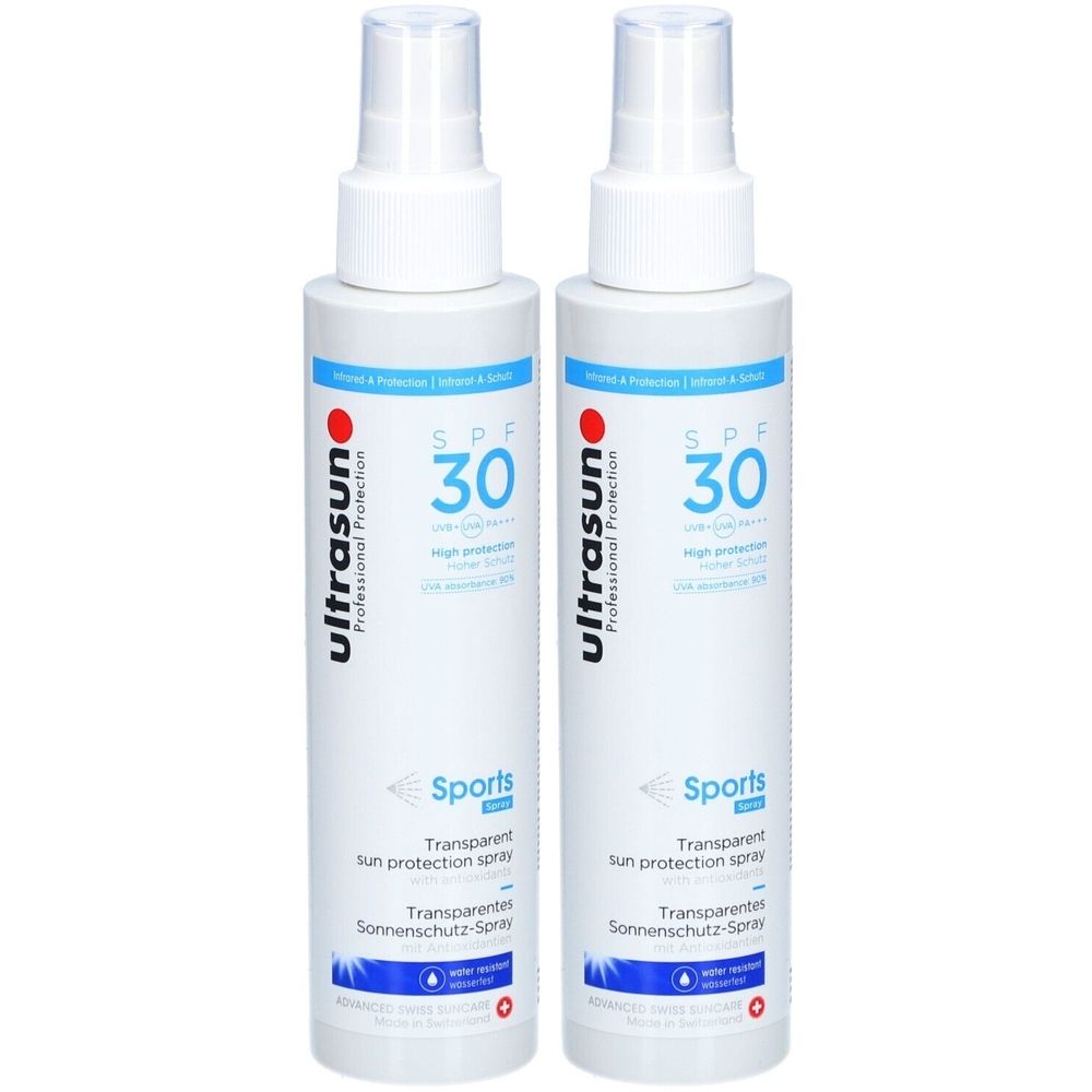 ULTRASUN Sport Transparante Zonnebrandspray SPF 30