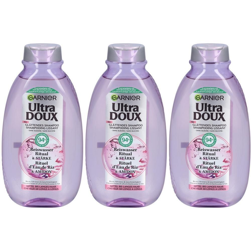 GARNIER Ultra Doux Gladmakende shampoo met rijstwater en zetmeel voor lang haar