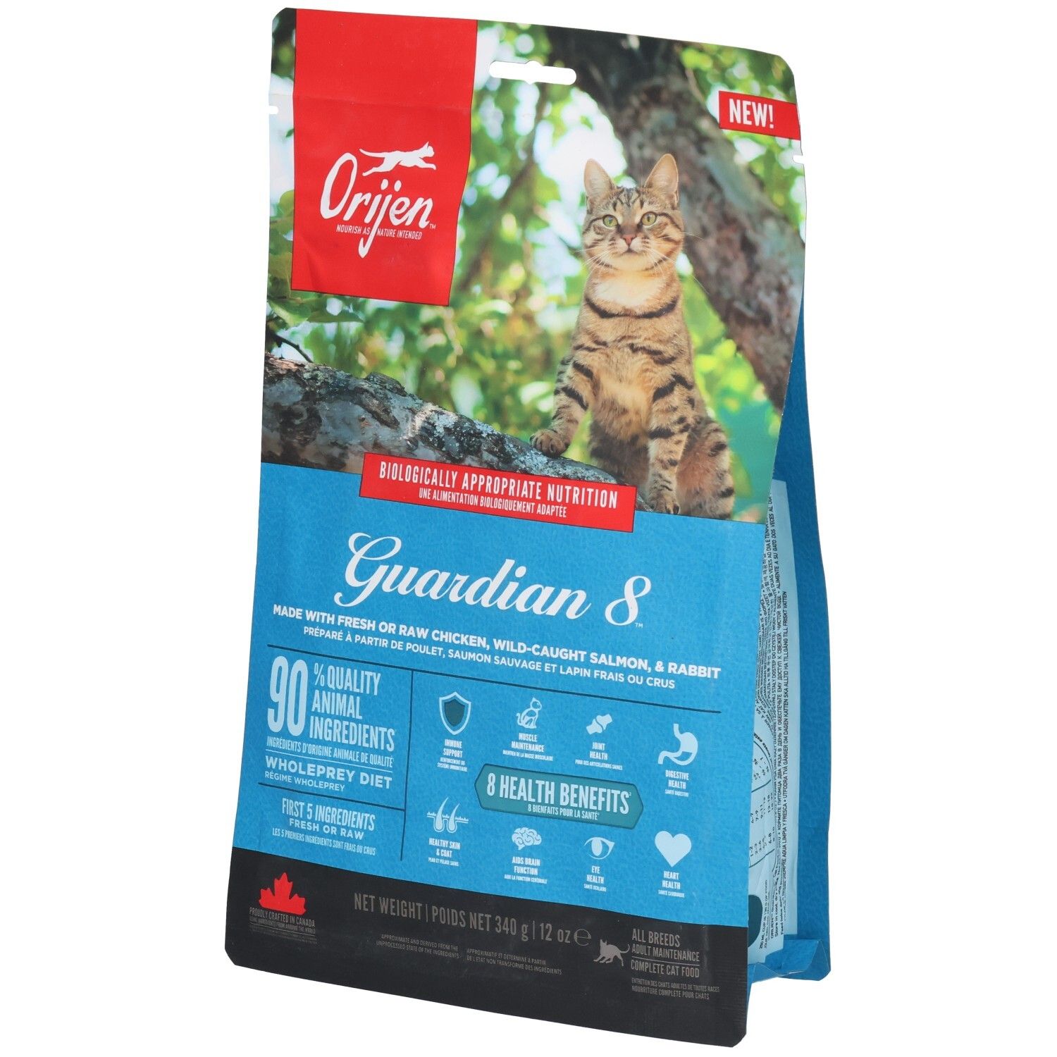 ORIJEN Guardian 8 - Droogvoer voor volwassen, gecastreerde katten van alle rassen en in alle levensfasen