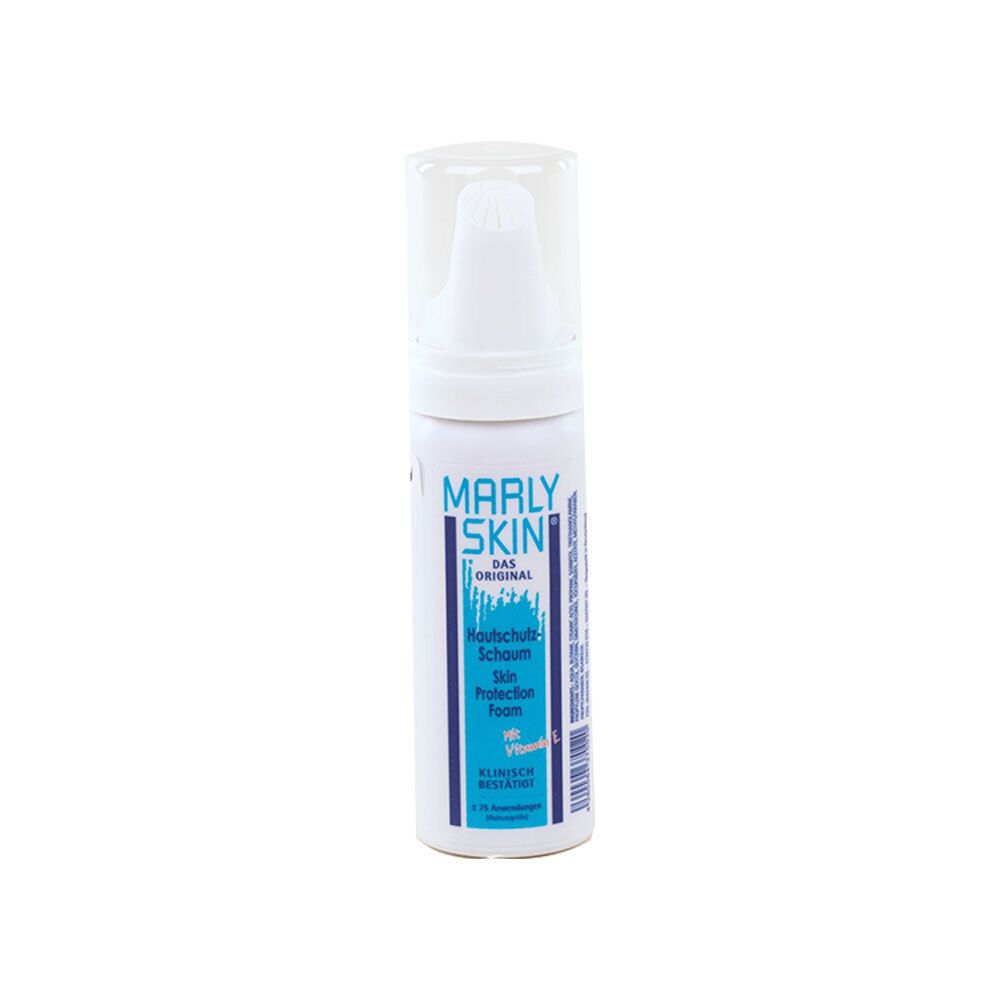 Marly Skin Mousse protectrice pour la peau, flacon avec applicateur.
