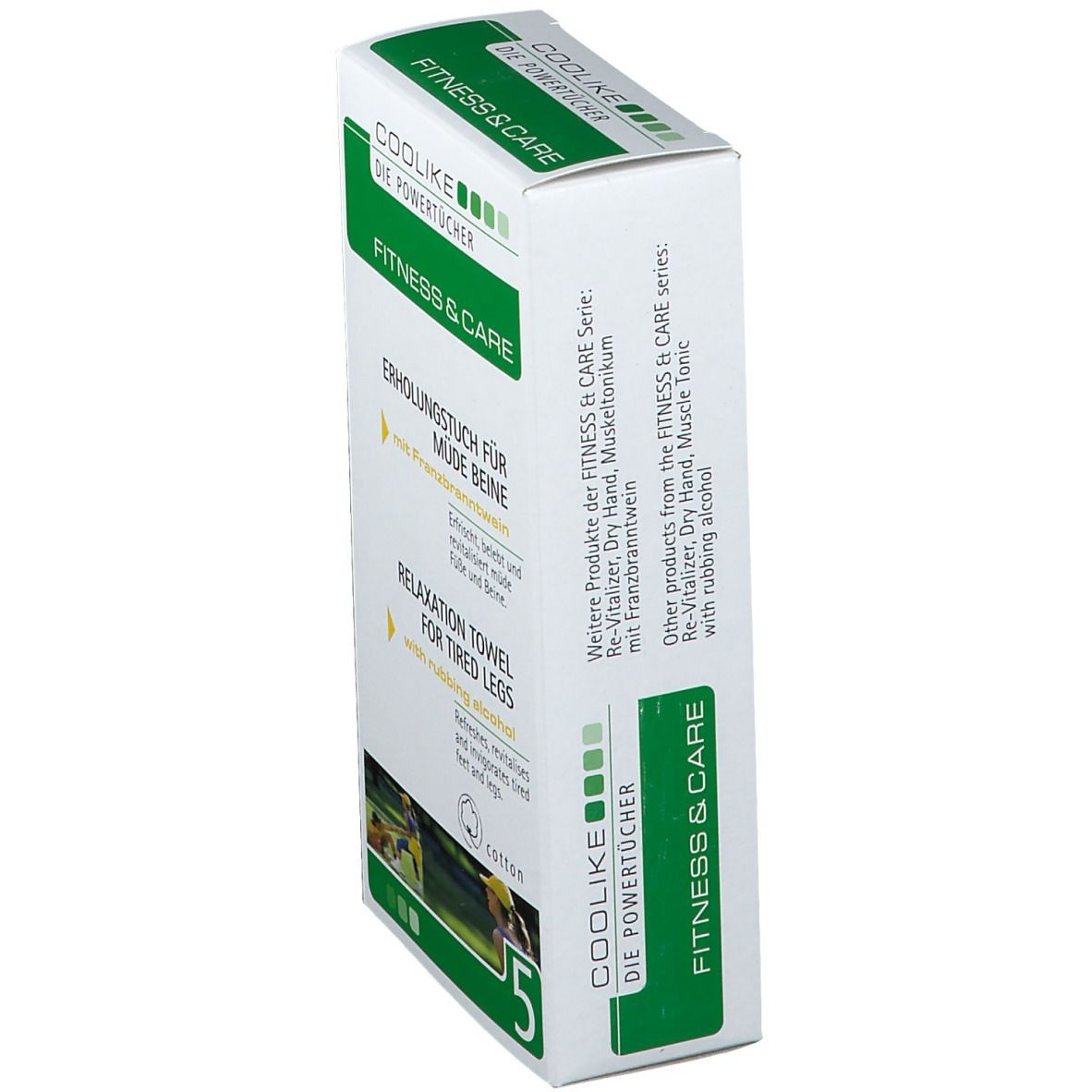 Emballage de 5 lingettes COOL LIKE DIE POWER, Fitness & Care.