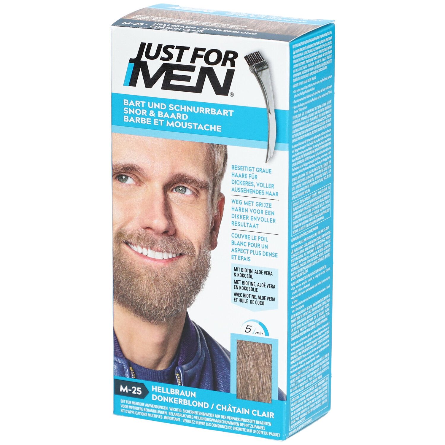 Just For Men Gel Coloration Barbe Châtain Clair