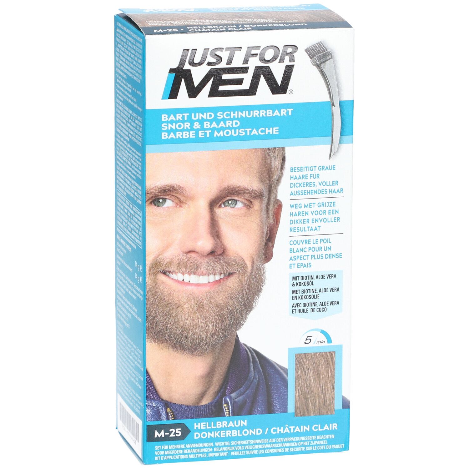 Just For Men Gel Coloration Barbe Châtain Clair