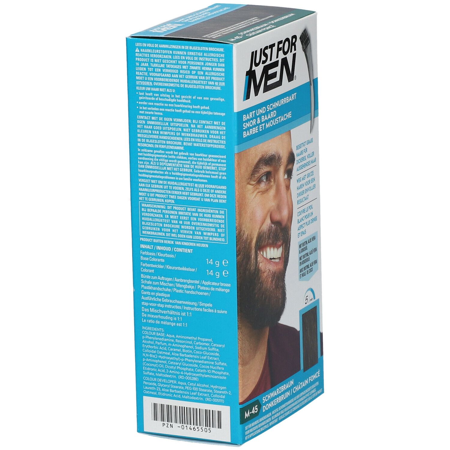 Just For Men Gel Coloration Barbe Châtain Foncé