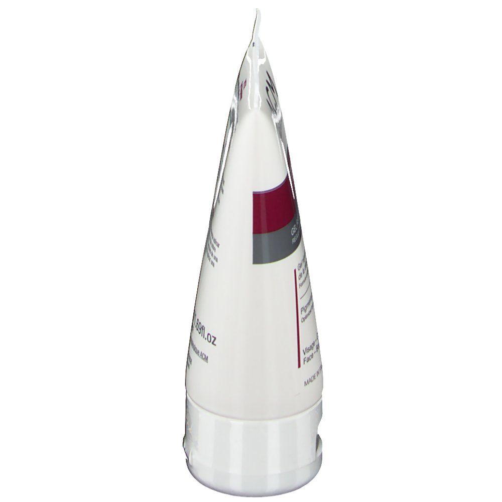 Vue latérale d'un tube blanc avec bande rouge et grise. "VITIX" et texte visibles.