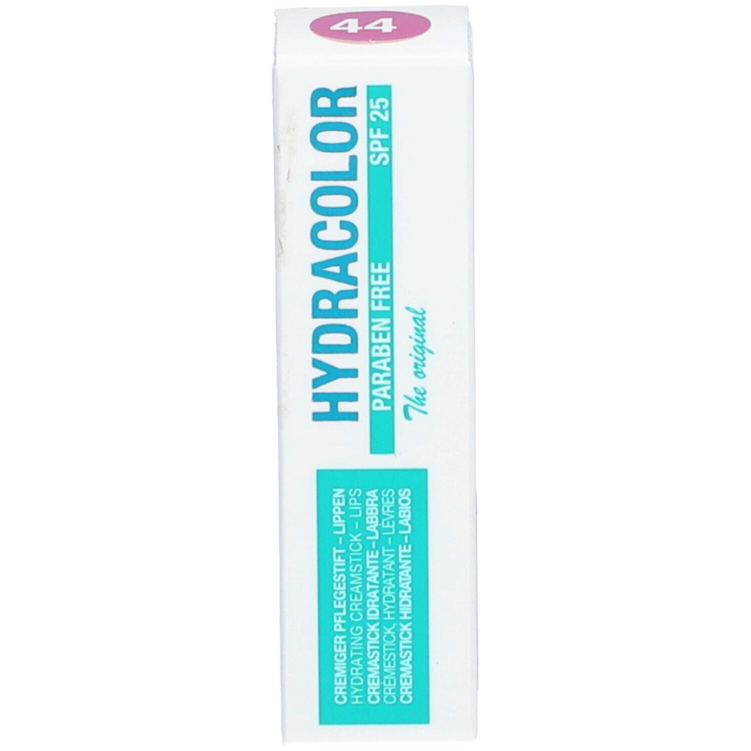 Hydracolor hydraterende lippencremestick met SPF 25. Parabeenvrij. Kleur 44.
