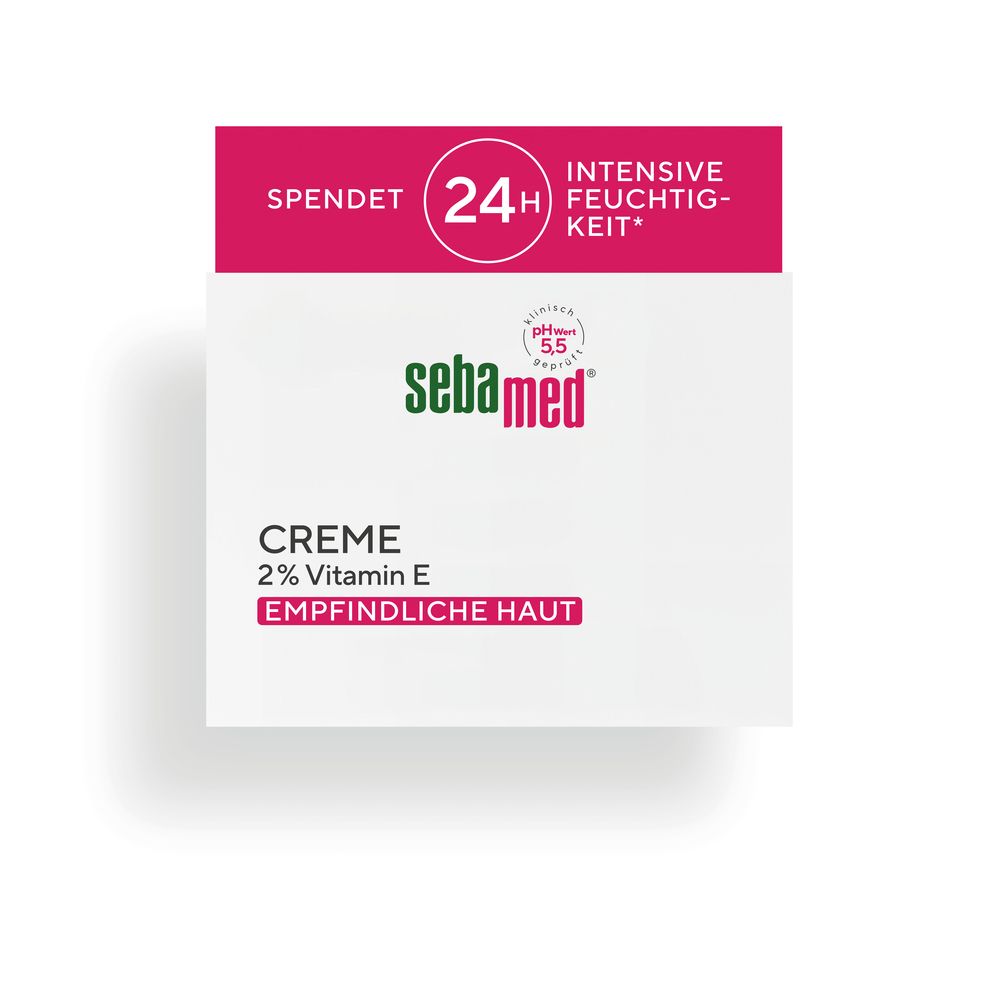 Sebamed Crème Visage Vitamine E : Hydratation intensive pour peaux sensibles.