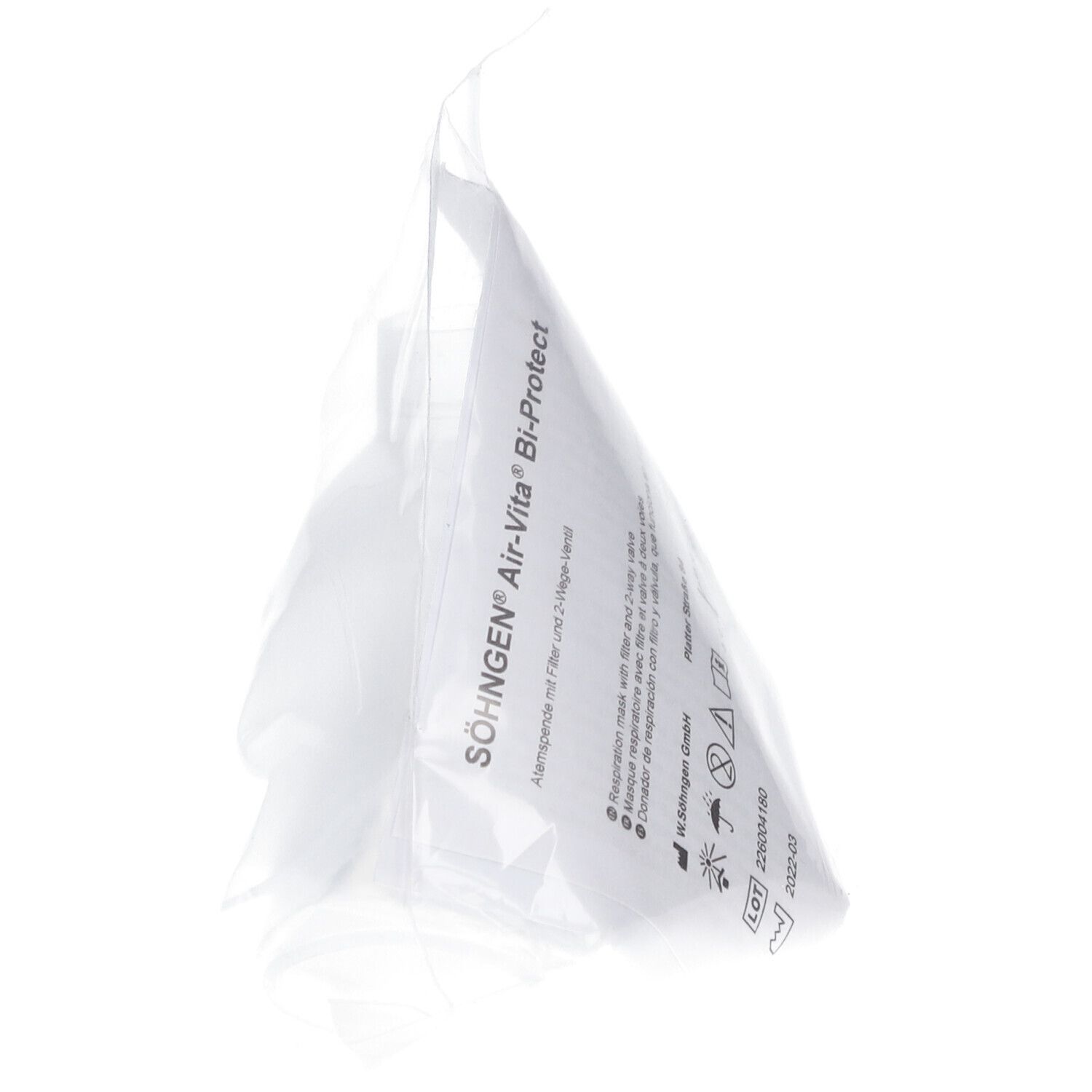 Air-Vita® Bi-Protect in transparante verpakking. Productinformatie op witte achtergrond.