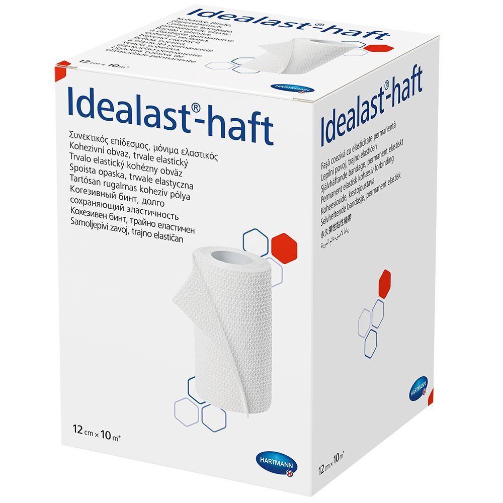 Emballage et rouleau de Hartmann Idealast-haft, une bande élastique cohésive.