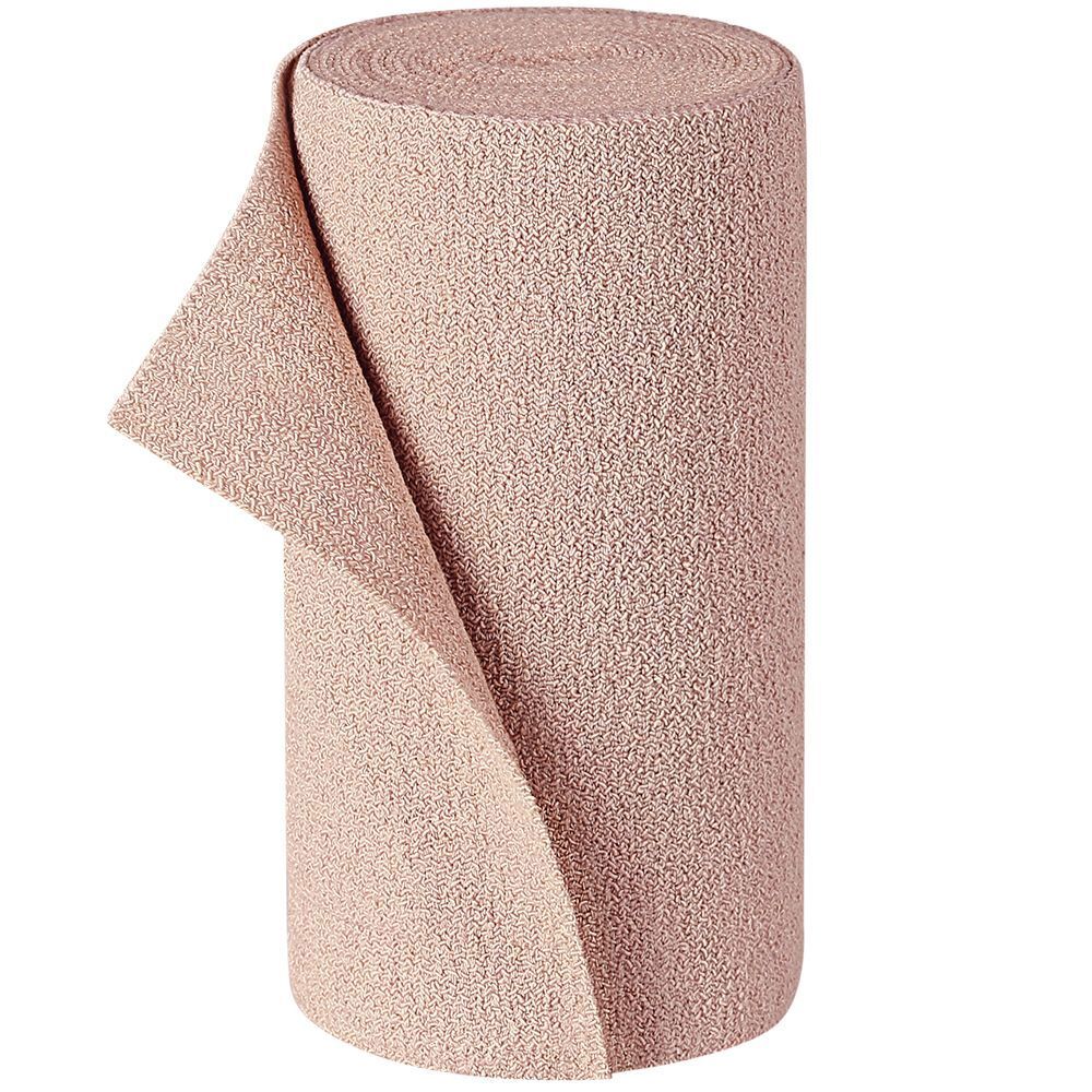 Gerolde, beige PütterFlex bandage. Materiaal met zichtbare structuur. Product zonder verpakking, vrijstaand.