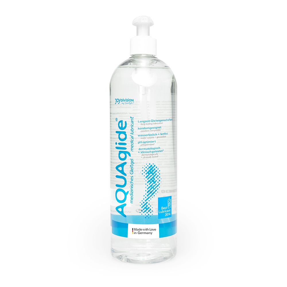 Flacon de gel lubrifiant AQUAGLIDE avec pompe, 1000ml.