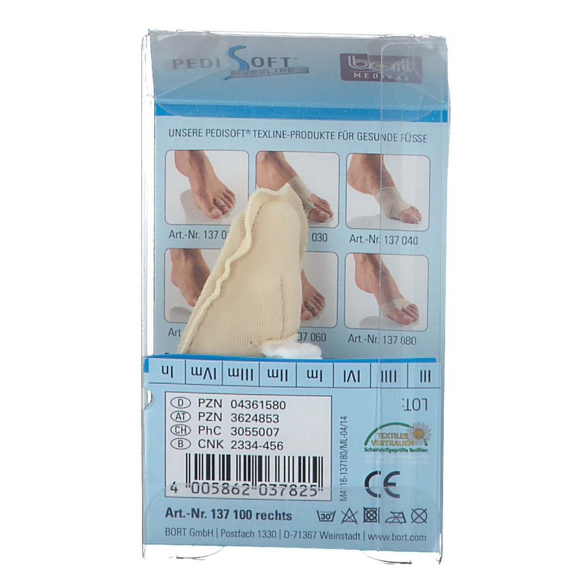 Teenpads met stoffen hoes voor gevoelige voeten.