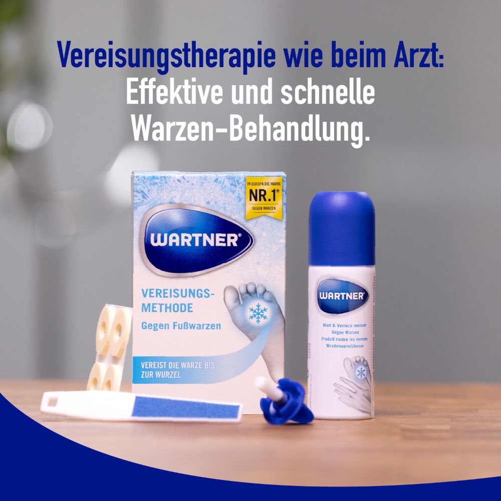 Produit Wartner, accessoires et emballage. Cryothérapie comme chez le médecin. Traitement rapide des verrues.