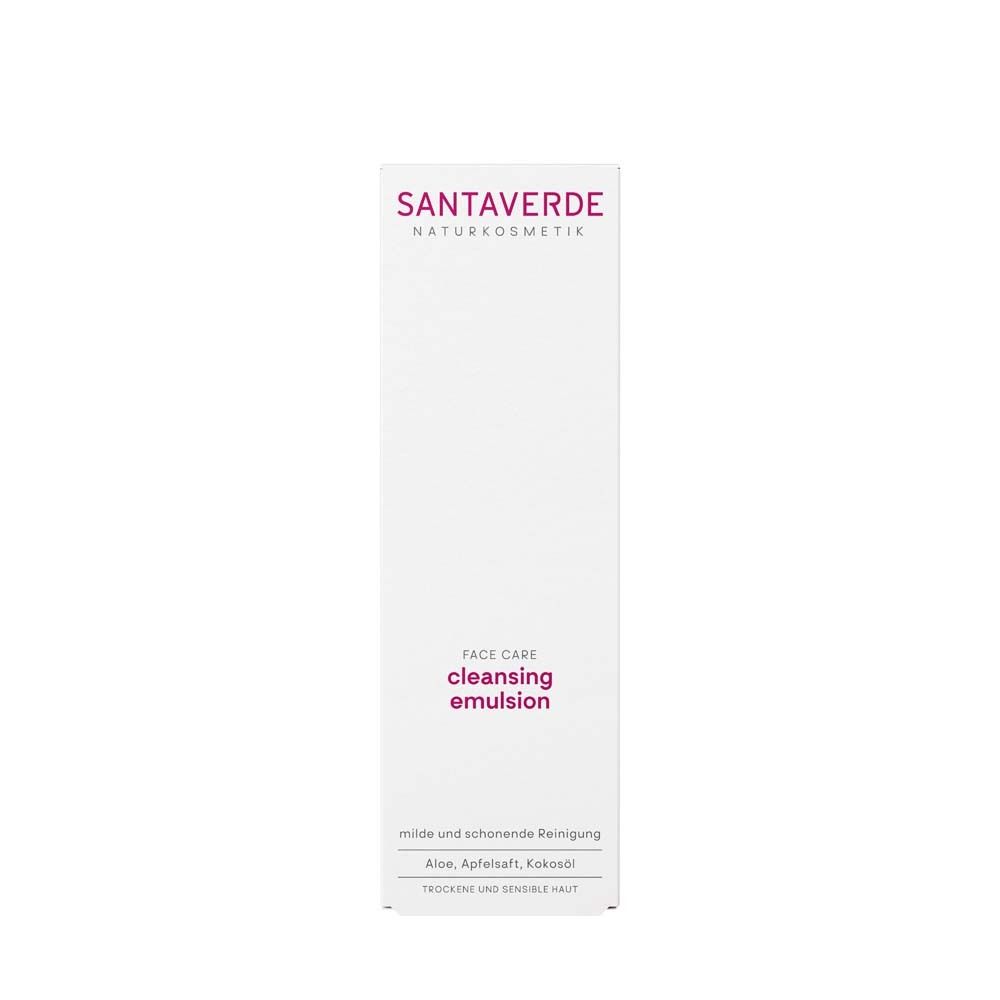 Emballage pour émulsion nettoyante visage SANTAVERDE Cosmétique Naturelle.