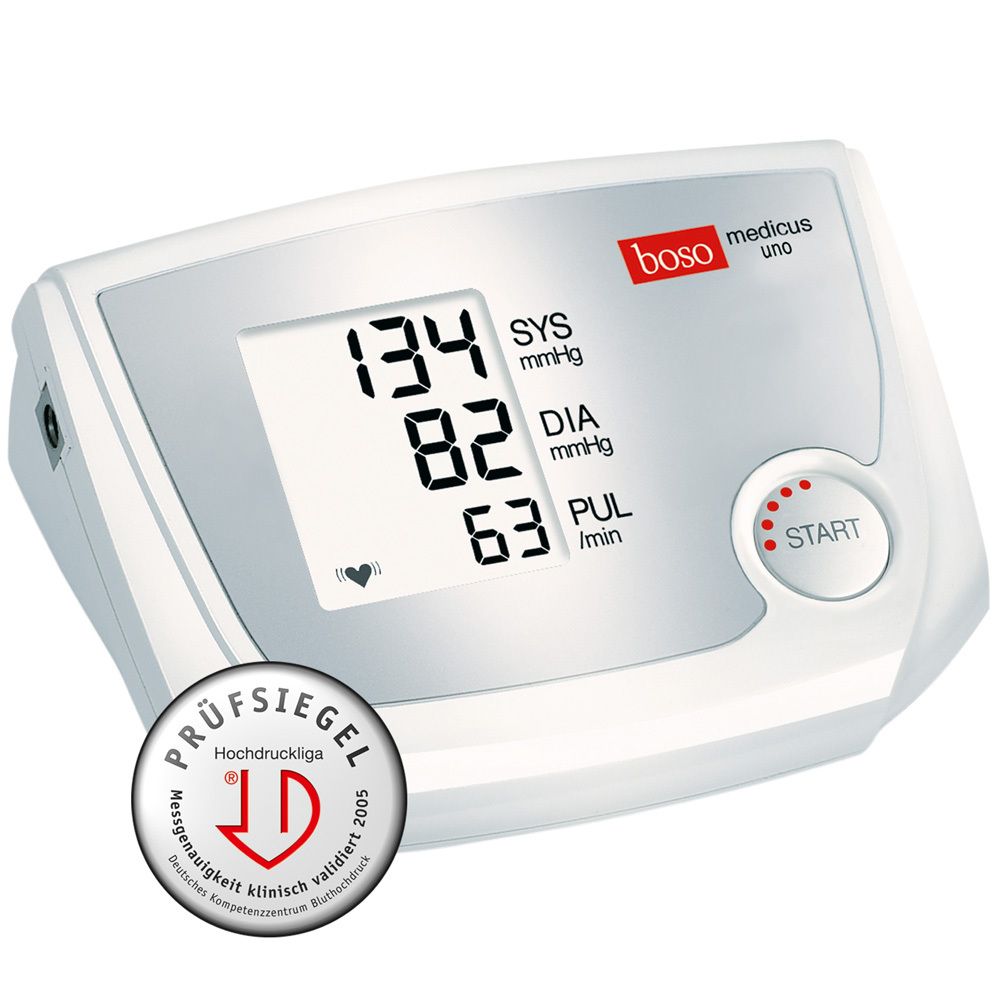 Bloeddrukmeter boso medicus uno XL met display. Toont systole, diastole en pols. Met keurmerk.
