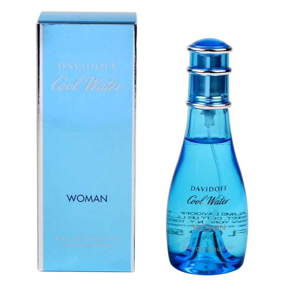 Flacon et emballage Davidoff Cool Water Woman Eau de Toilette.