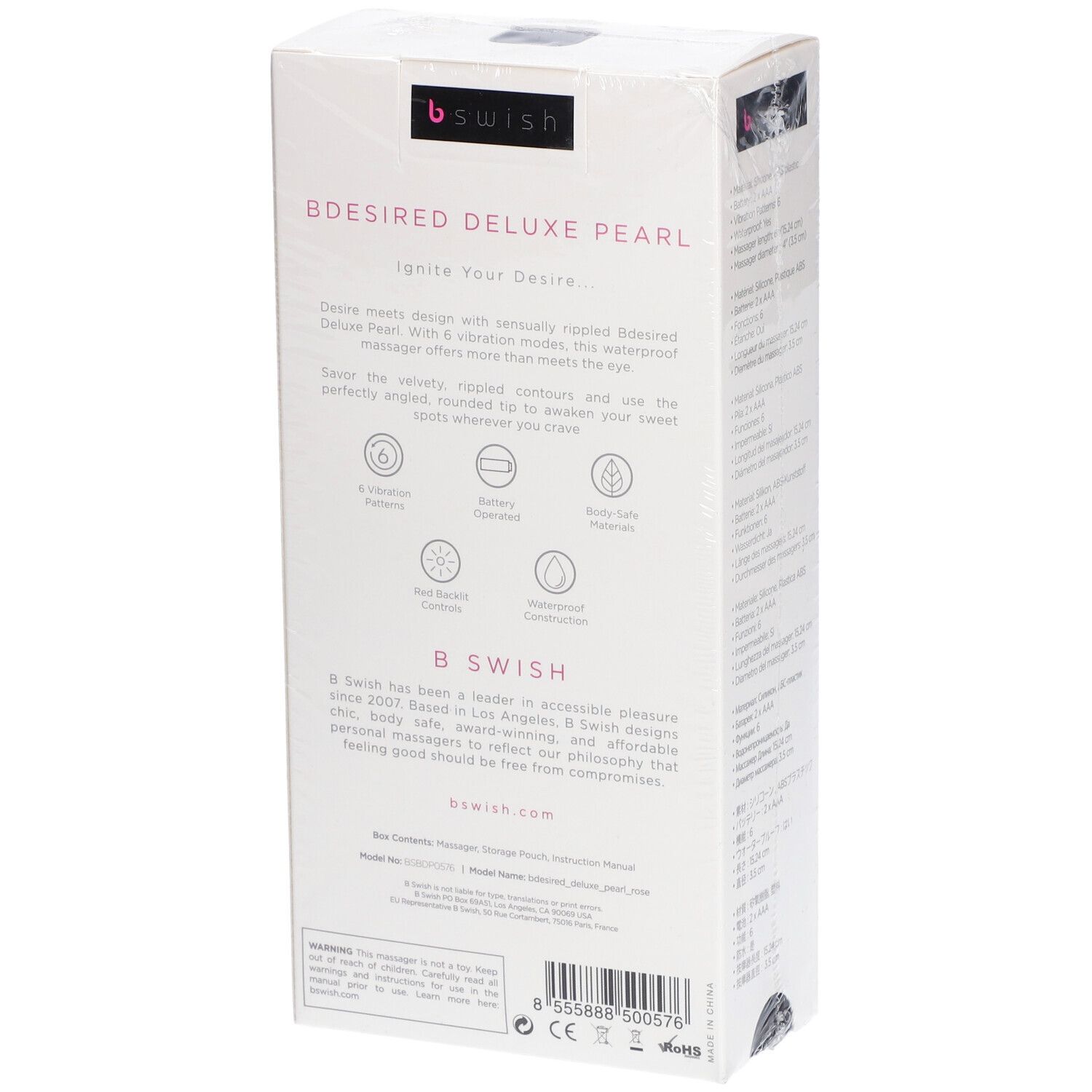 bSwish bDesired Deluxe Pearl Vibrator Roze