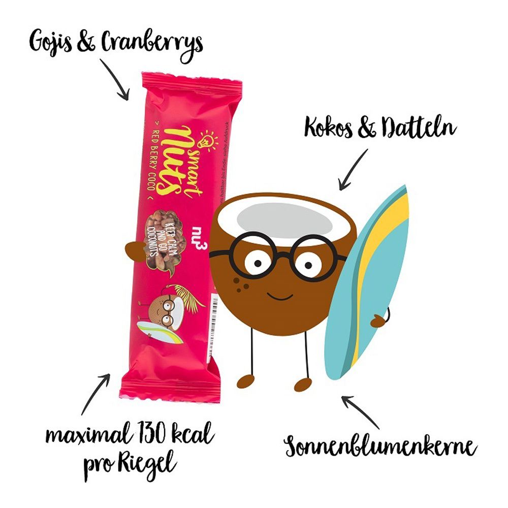 nu3 Smart Nuts Rode Vruchten - Kokos Bio
