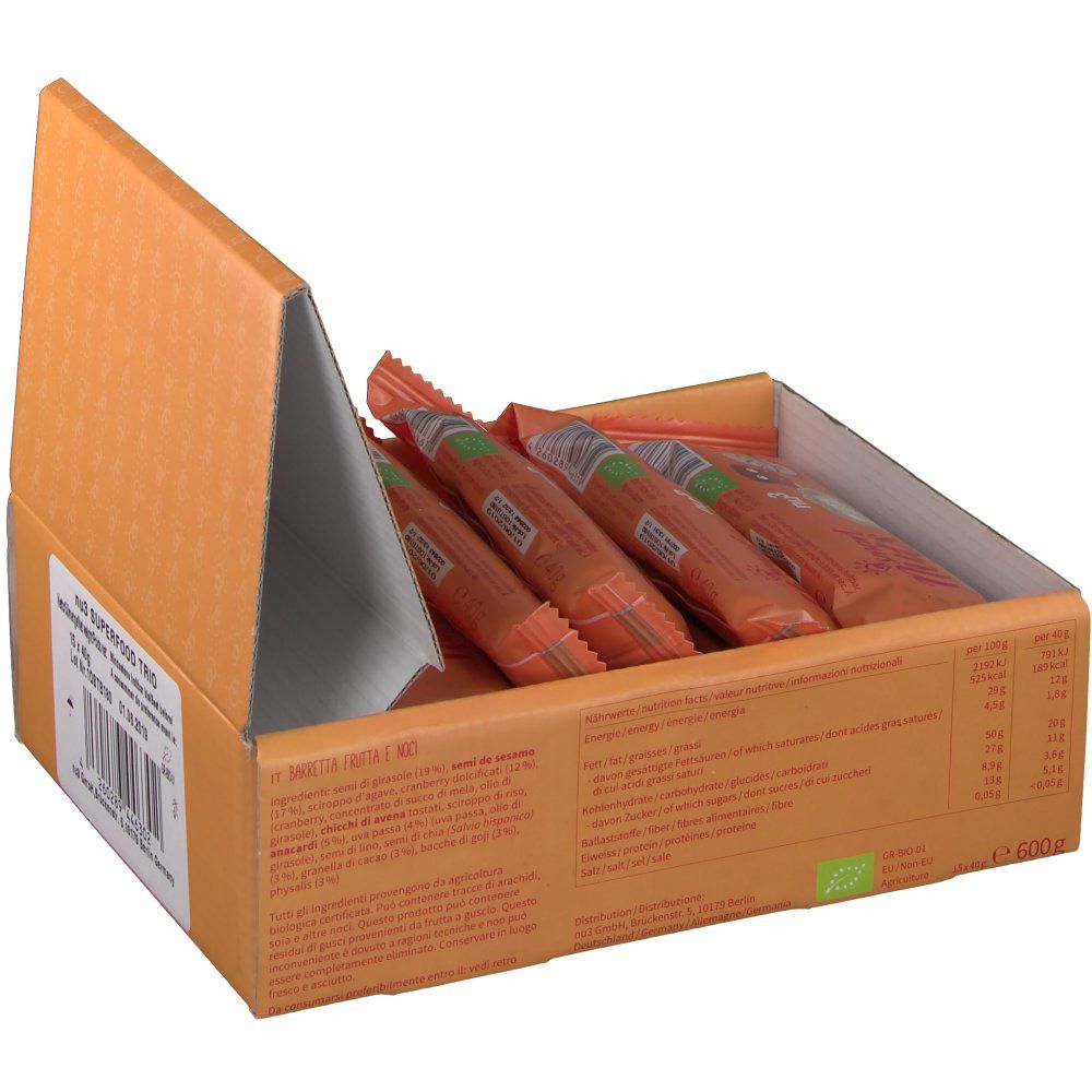 nu3 Smart Nuts Trio de Superfoods Bio
