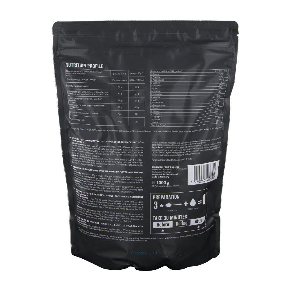 nu3 Vegan Protein 3K Fraise
