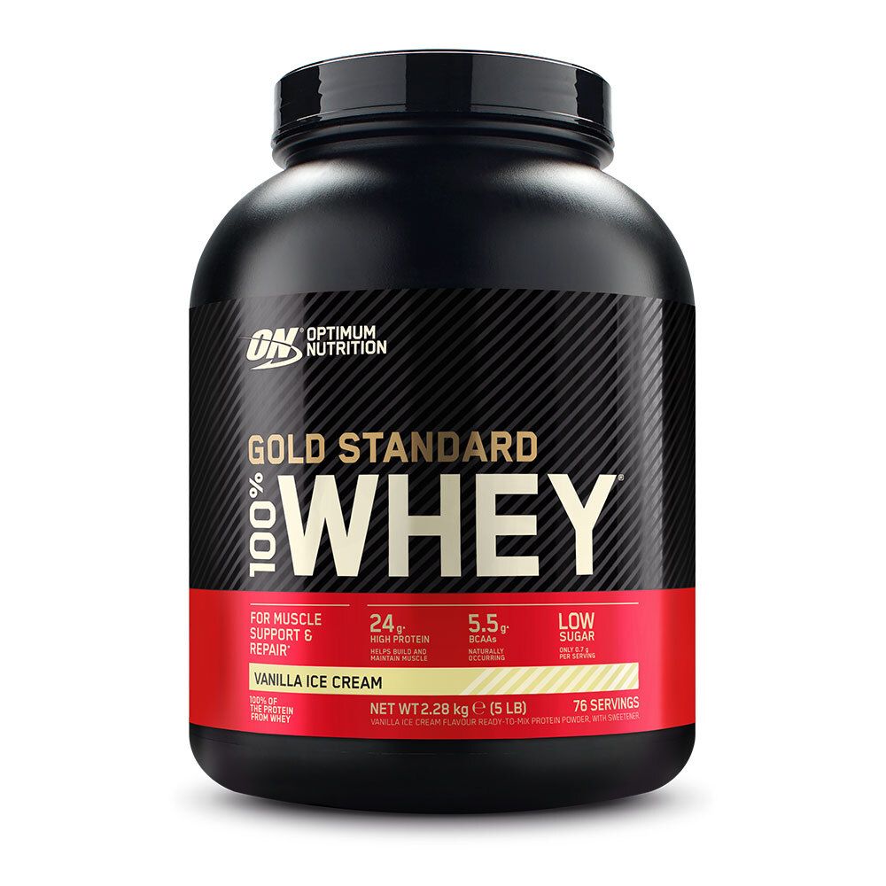 Optimum Nutrition 100 % Whey Gold Standard, Vanilla Ice Cream, Poudre