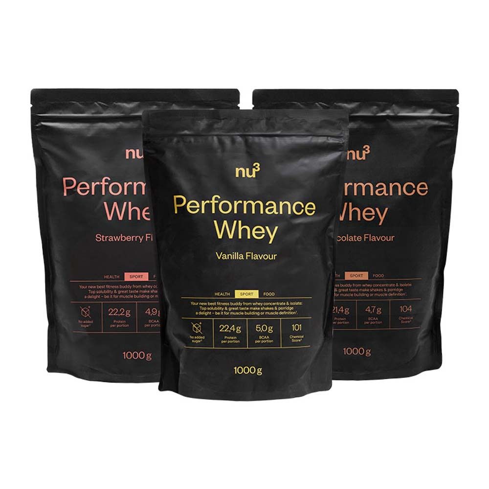 nu3 Performance Whey Classic Trio