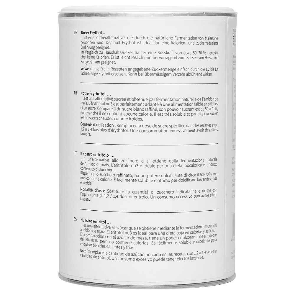 nu3 Erythritol, Suikervervanger