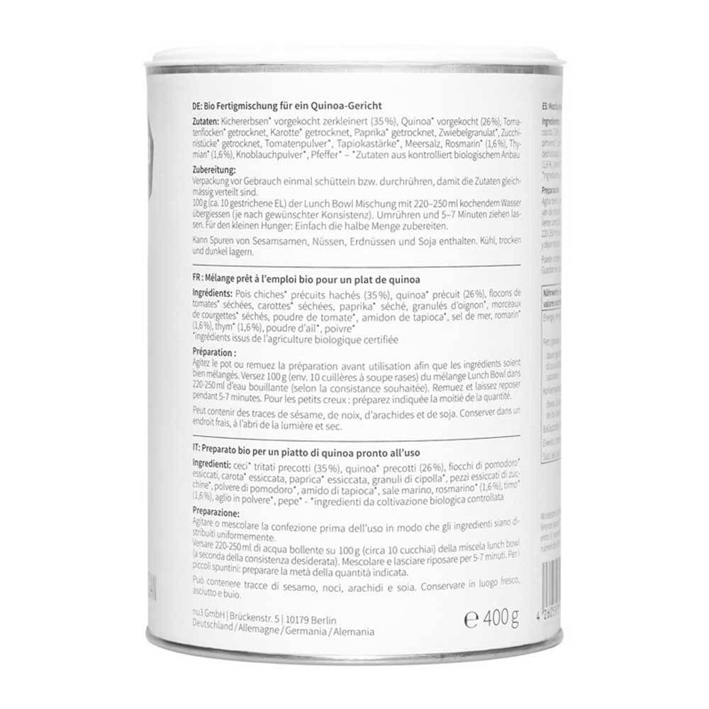 nu3 Lunch Bowl Quinoa Bio