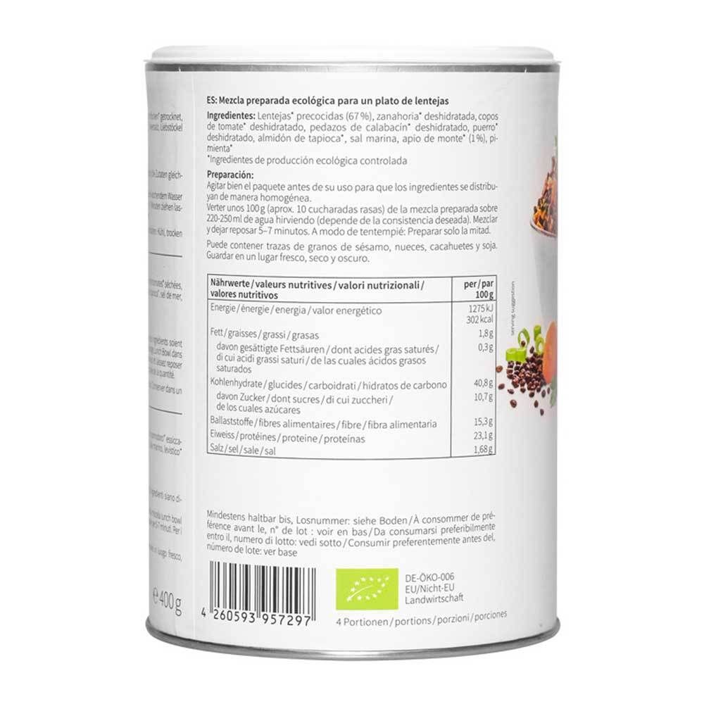 nu3 Lunch Bowl Lentilles Bio