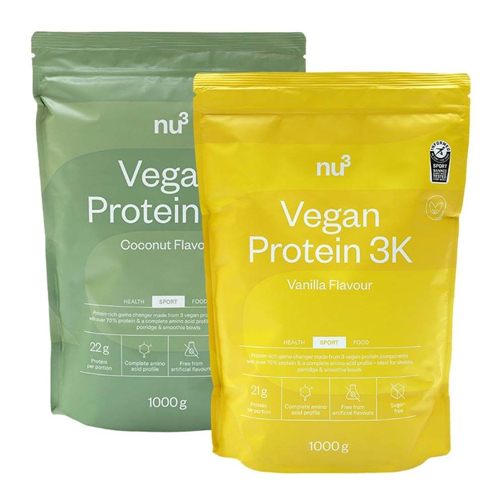 nu3 Vegan Protein 3K, Pack découverte Vanille & Noix de coco