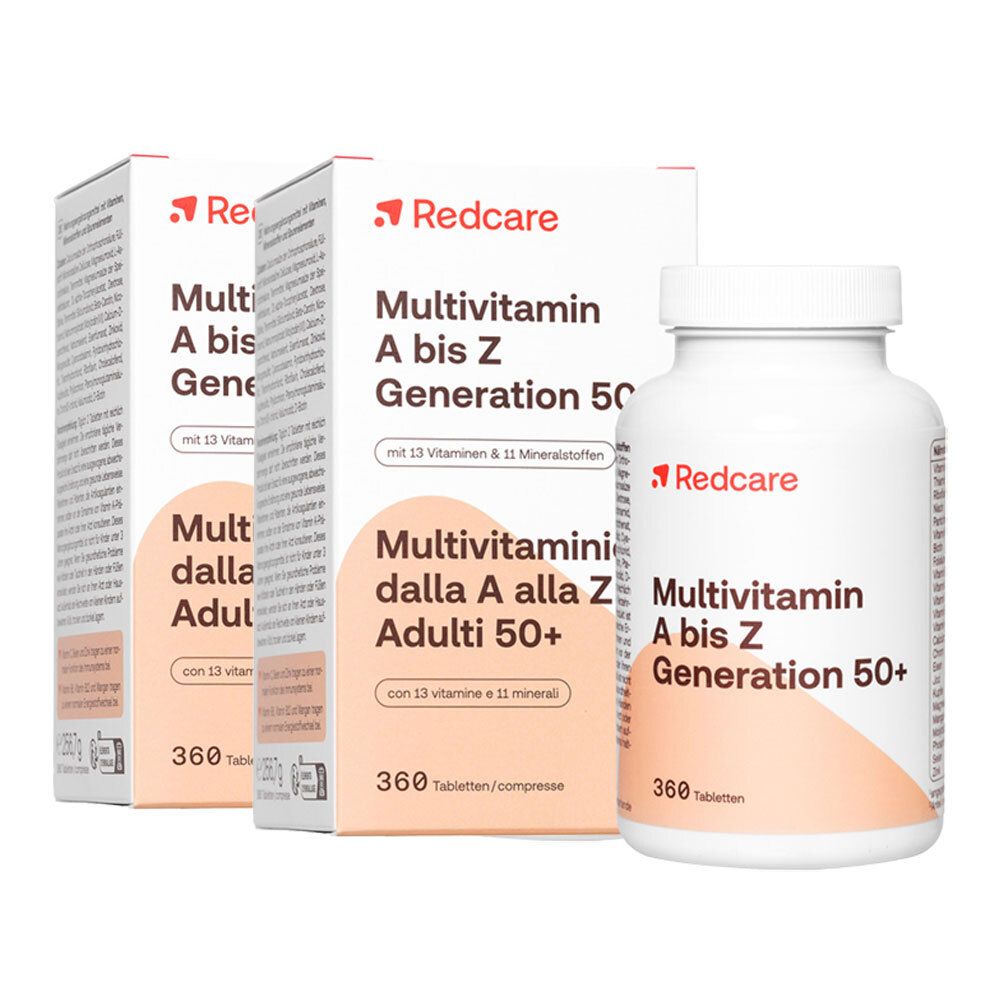 Redcare Multivitamine A à Z Génération 50+