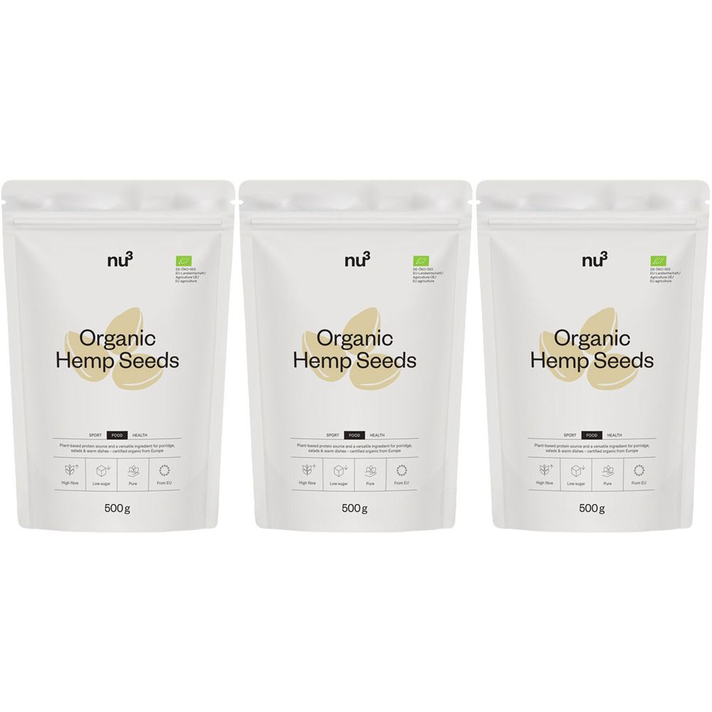 nu3 Organic Hemp Seeds