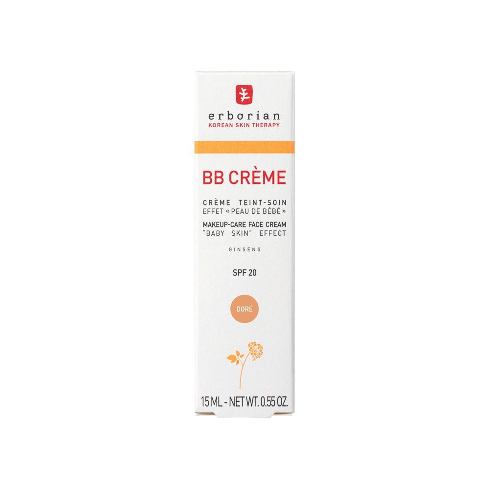 Verpakking van Erborian BB Creme Doré SPF 20, vooraanzicht.
