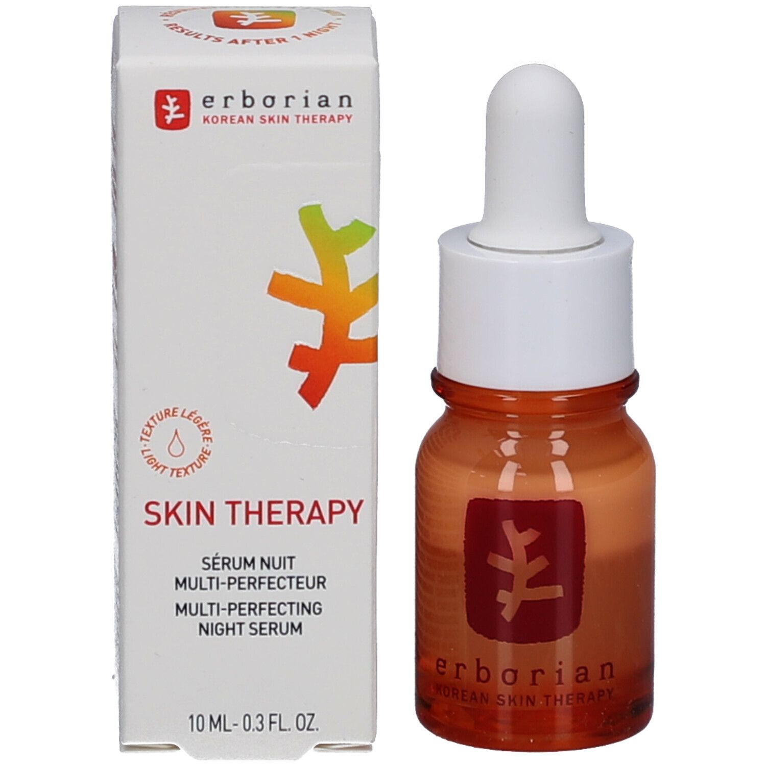 Erborian Skin Therapy Light serum en de verpakking, 10ml.