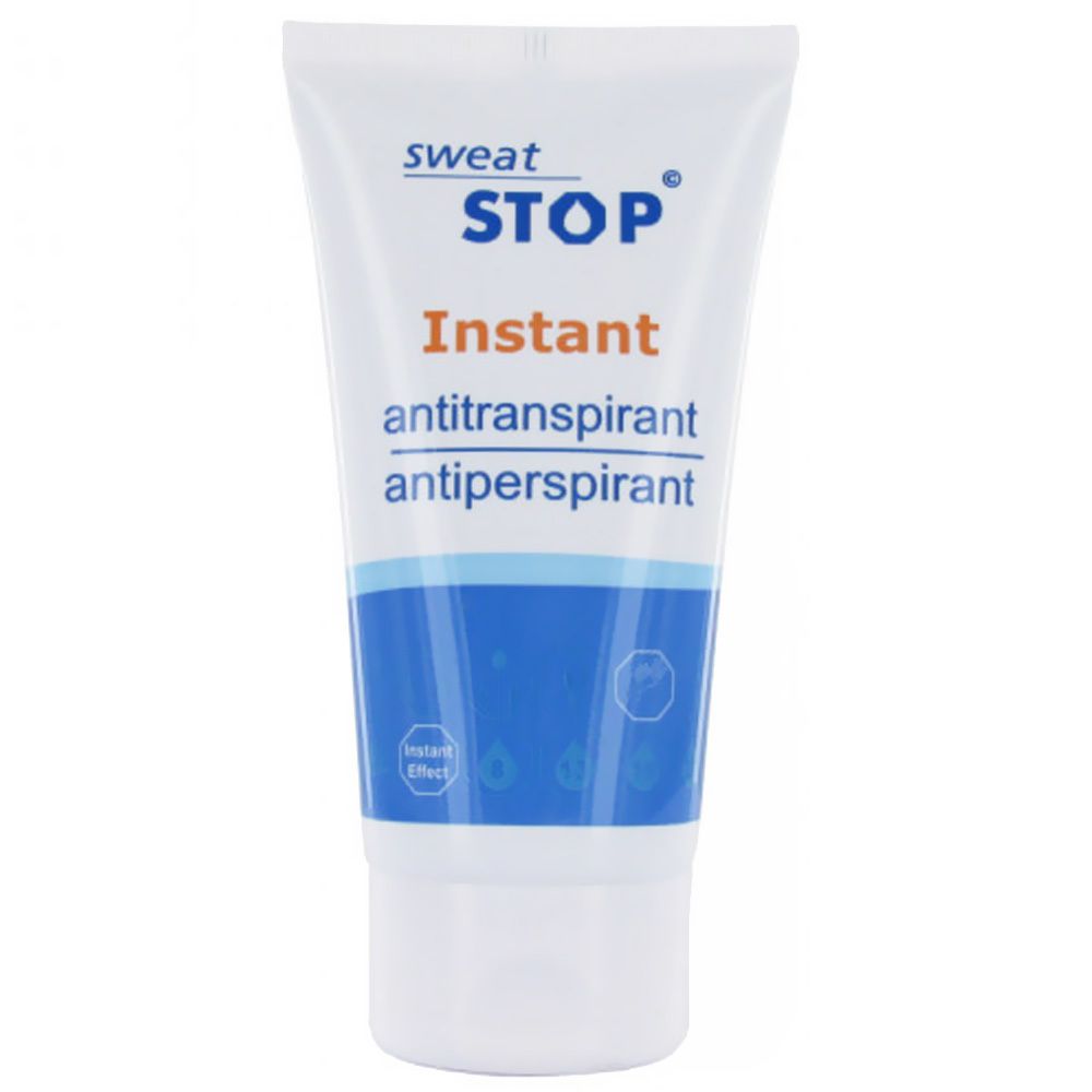 Tube met Sweat STOP Instant Antiperspirant.