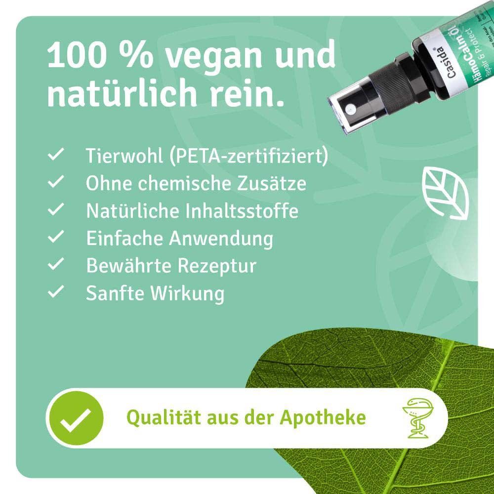 HämoCalm Öl Repair & Protect. Flacon spray. 100% végétalien et naturellement pur. Certifié PETA. Qualité pharmacie.